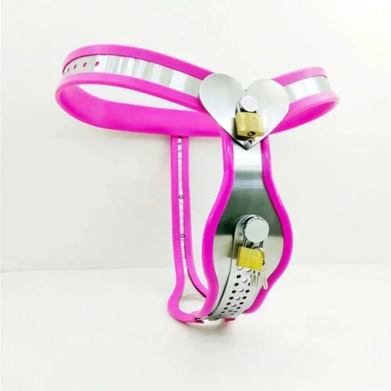 Female Chastity Belt Pants with Anal Vagina Plug Stainless Steel BSDM Sex Toys