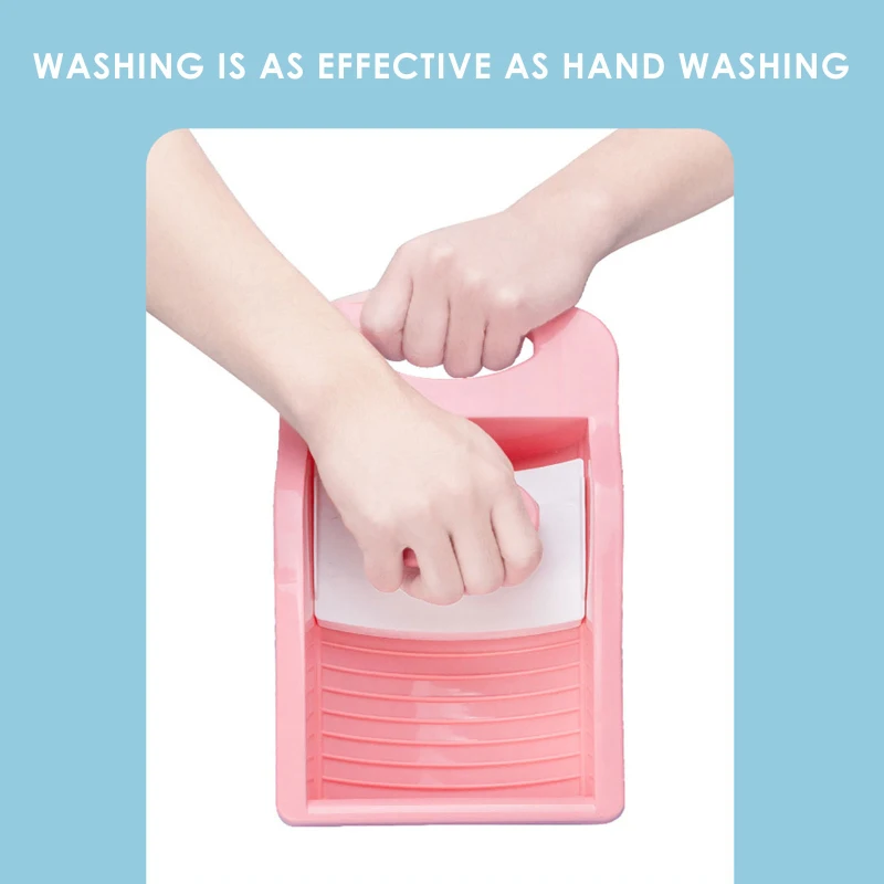 Safe Plastic Laundry Tub for Washing Socks, Panties, Washboard, Household Non-Slip Mini Washboard, Quick Washing Machine
