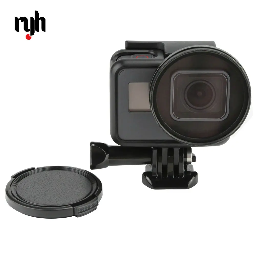 

RYH Professional 52mm UV Filter for GoPro Hero 5 6 7 Black Action Camera with Lens Cover Mount For Go Pro 6 Accessories