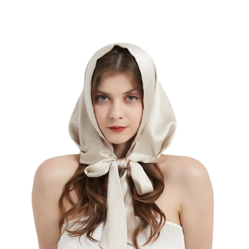 Birdtree Real Silk New Style High Quality Hat Scarf Cap Double Layer Windproof Sun Hat Women Girl 2024 Spring Summer A41239QC 5
