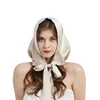 Birdtree Real Silk New Style High Quality Hat Scarf Cap Double Layer Windproof Sun Hat Women Girl 2024 Spring Summer A41239QC 5