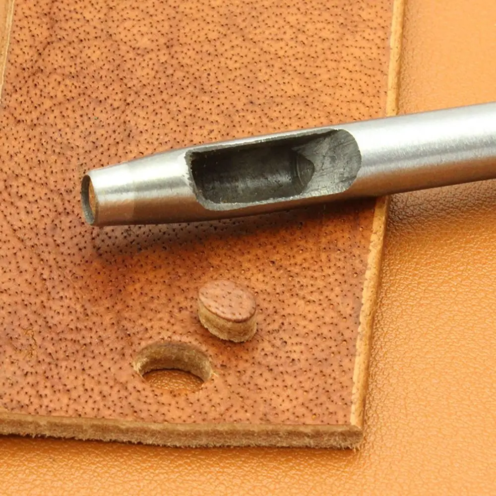 Description Picture 3 of itemLeather Punching Tool Flat Punching DIY Hand Tool Belt Leather 45# Steel Flat Mouth Oval Belt Punch Rounded Corner Punching Tool