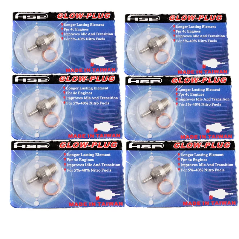 6pcs N3 N4 Glow Plugs 3 4 Hot Spark Vertex Sh Engine Parts