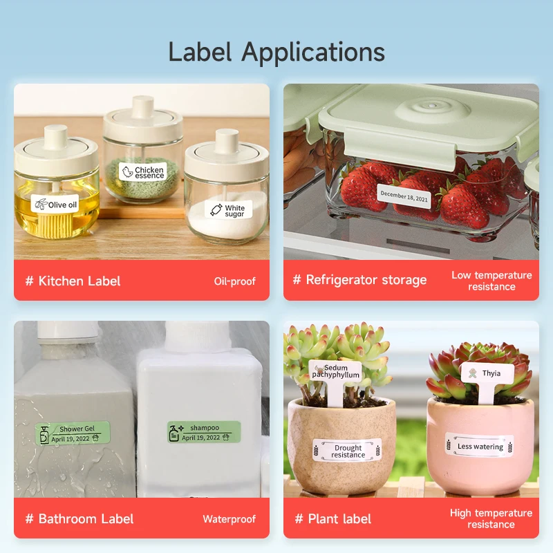 térmica, Mini Label Maker com fita, Papéis