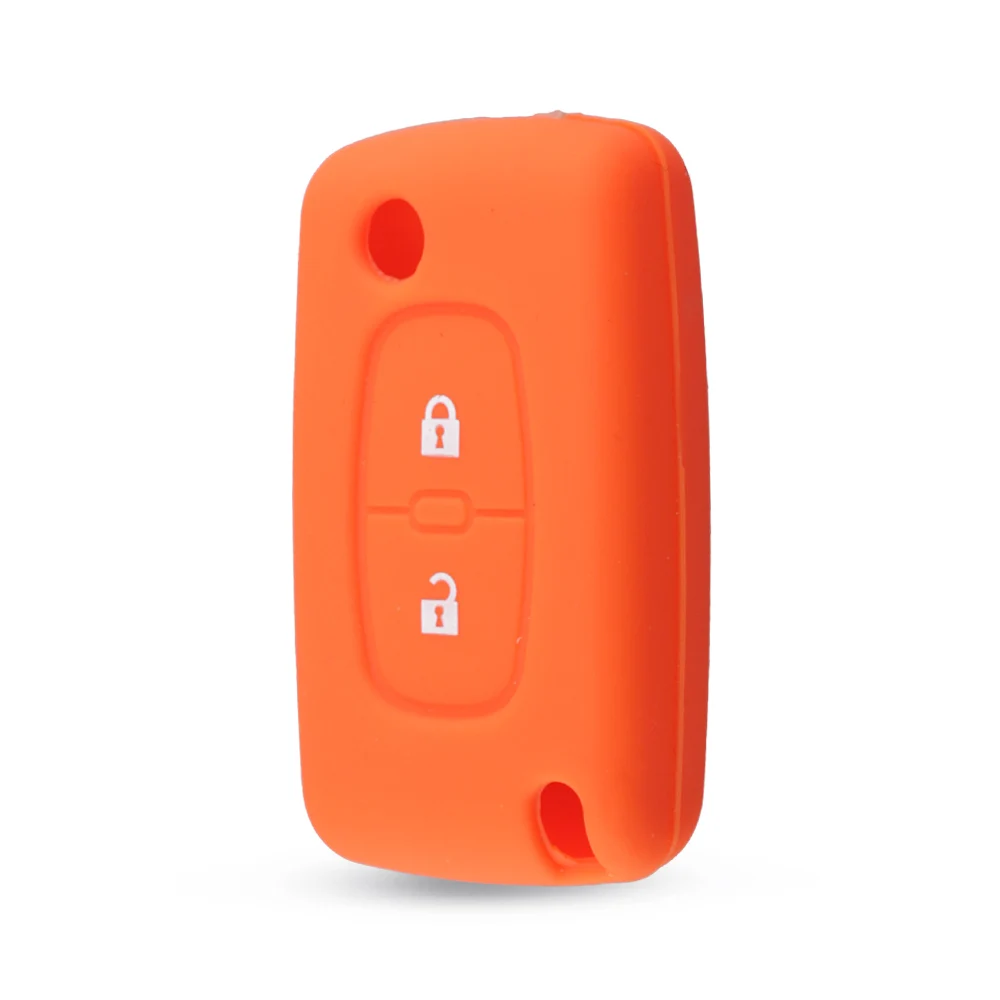 Premium Silicone Remote Key Case Cover - 2 Button Design