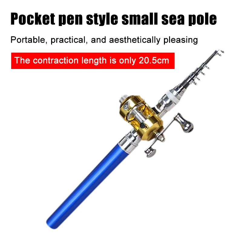 Ultra Short Pocket Rods Steelhead Fishing Rods Small Micro Mini Fishing 1m 1.4m 1.6 Drum Reel Ice spinning fishing rod