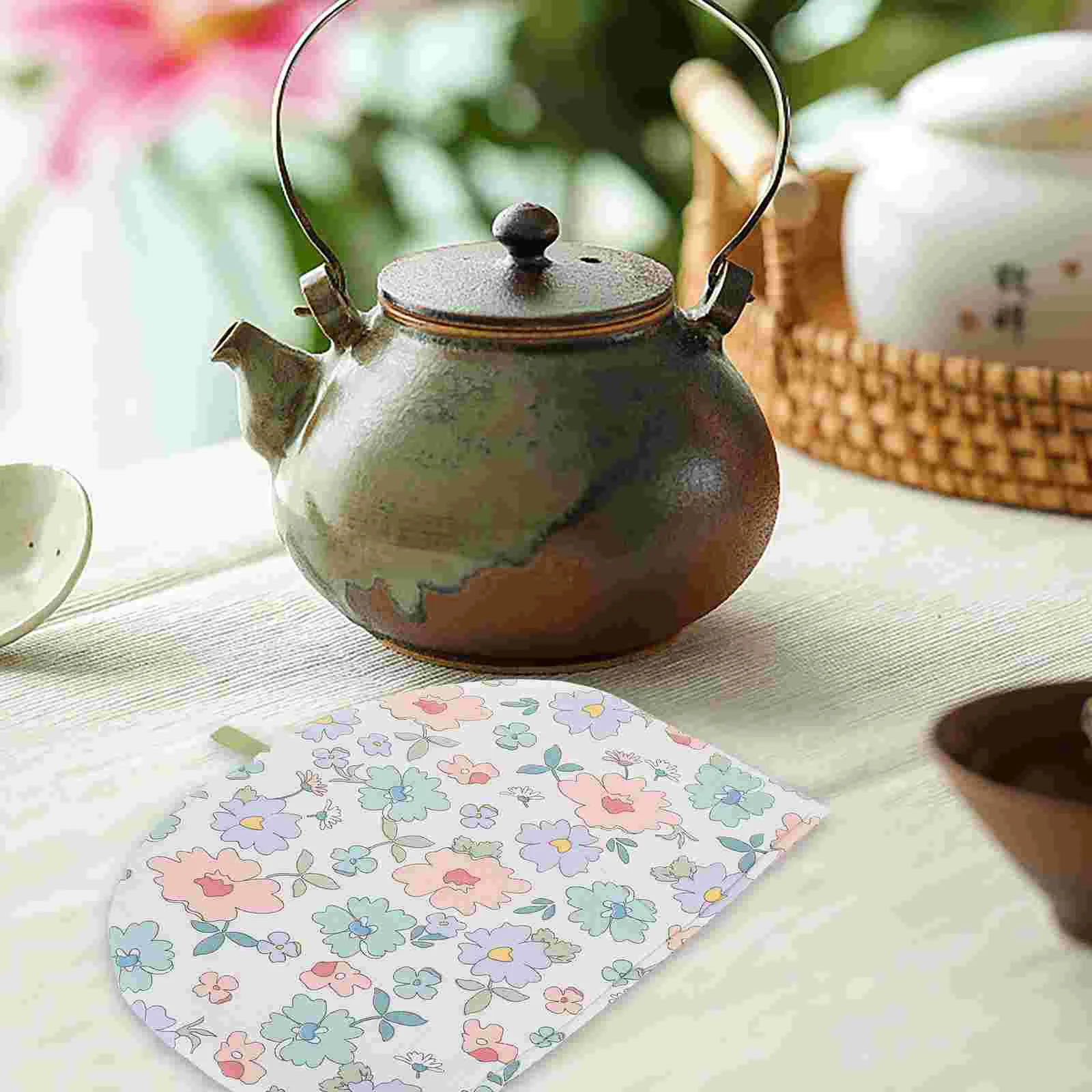 Printed Tea Cozy Kettle Dust Cover Insulated Teapot Teakettle Warmer Anti-scald Cosy Teapots teapot insulation cover