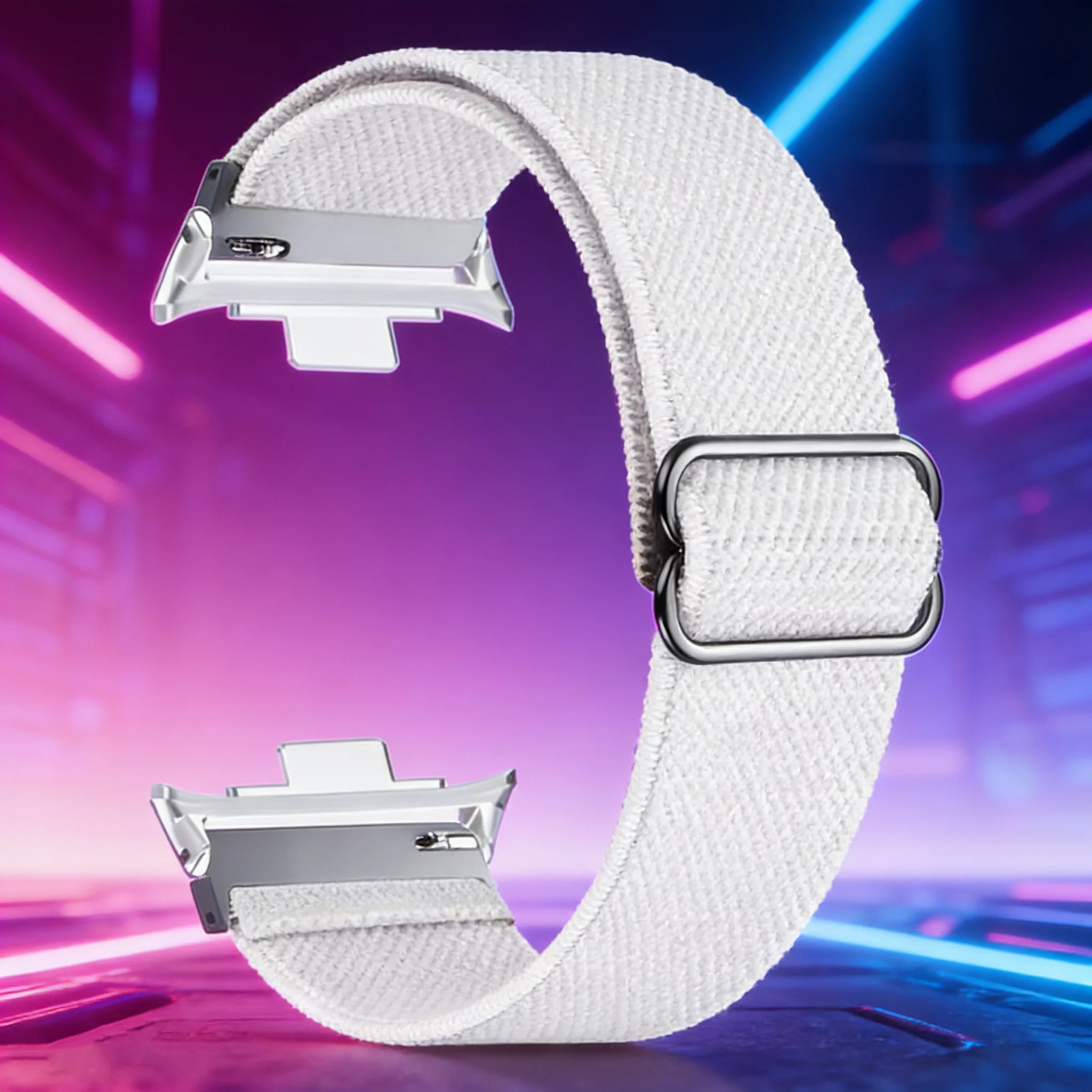 Elastic Nylon Solo Braided Watch Band Loop - Universal Replacement Bracelet