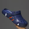 Large Size Slides Men's Trendy Garden Shoes Eva Soft Sole Hollow Baotou Flip-flops Sandals for Men's Leisure Beach Slippers 6