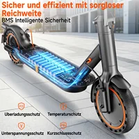 Trottinette électrique adulte Todimart T3 ABE, 36V 7.8AH, puissance de pointe 500W, 25-35KM, pneus alvéolés de 8,5 pouces, trottinette électrique urbaine 3
