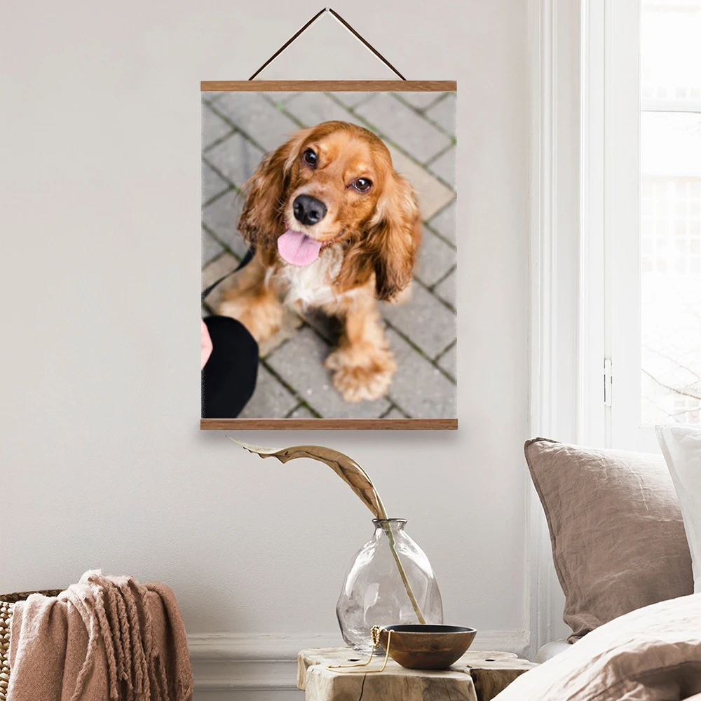 Teak Pine Magnetic Picture Frame 4