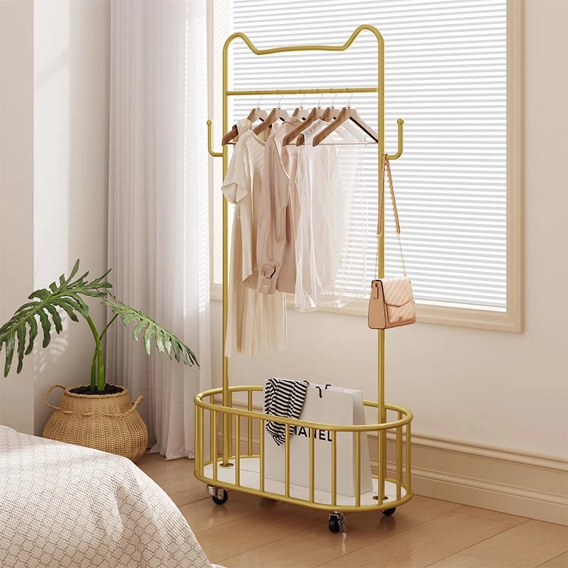 

Luxury Organizer Coat Rack Hanger Clothes Balcony Metal Boutique Storage Coat Rack Garment Guarda Roupa Nordic Furniture HDH