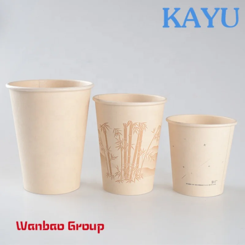 Biodegradable paper cups with custom print from 1.000 pcs.