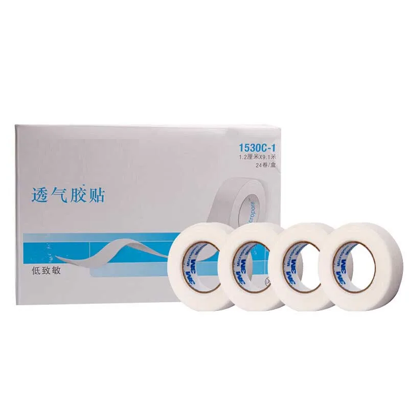 Adhesive Tape Roll 10pcs Surgical Tape Eyelash Extension Medical Microporous Breathable Paper Tape