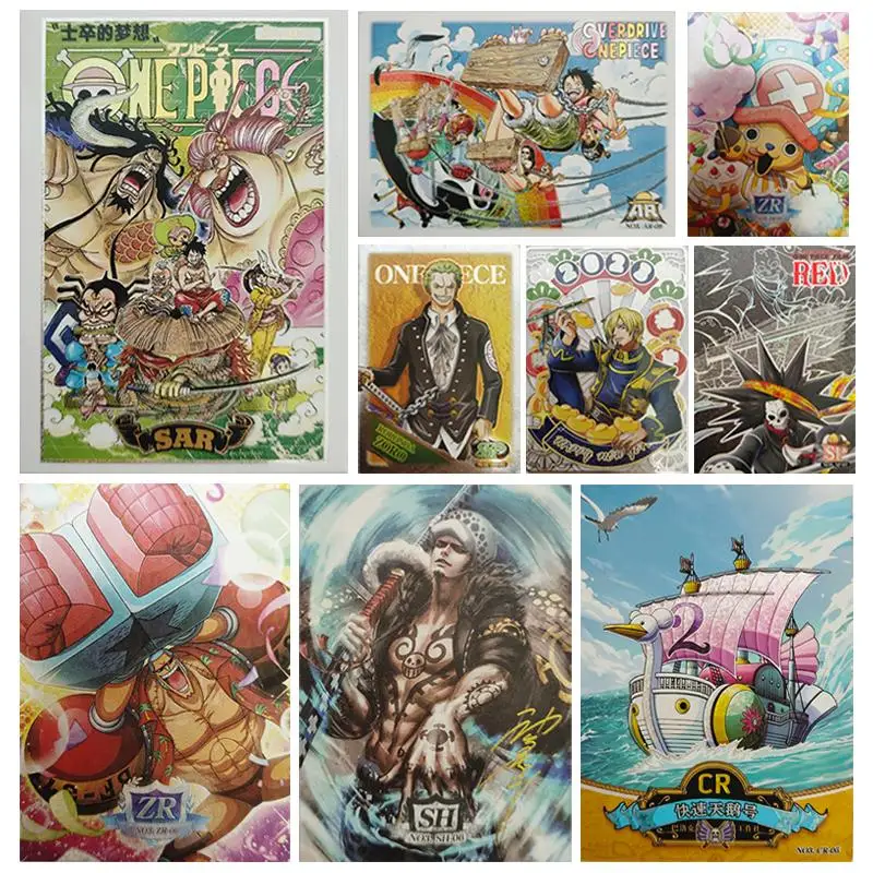 

Anime ONE PIECE Roronoa Zoro Trafalgar D Water Law Boa Hancock Charlotte Linlin collection card Children's toys Board game card