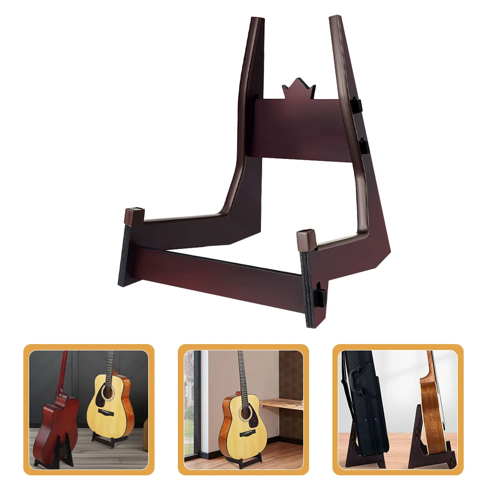 

Wooden Guitar Stand Removable Ukulele Bass Folk Guitar Rack Floor Bracket For Home Shop Musical Instruments Guitars Accessories