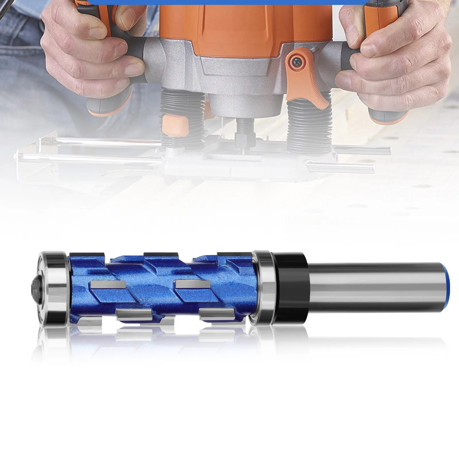 

12.7mm 1/2" Shank Double Bearing Spiral Flush Trim Router Bit Milling Cutter Top Bottom Bearing Engraving Machine Router Bit