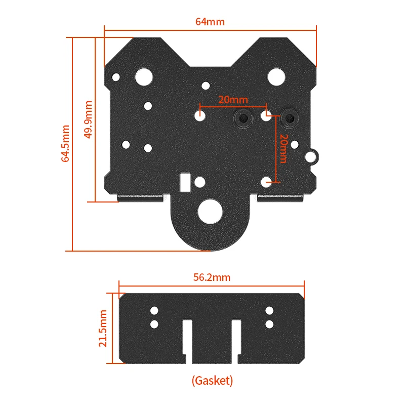 Impressora 3d x Axis Mk8 Linear Rails Extrusora Direct Drive Ender3 Kit de Atualização Backplane Bracket Ender Ender Cr10 - Imagem 2