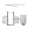 Platinum Pipe Fan Silent Ventilation Kitchen Fume Exhaust Powerful Exhaust Fan Bathroom Ventilation Fan HF-200 3