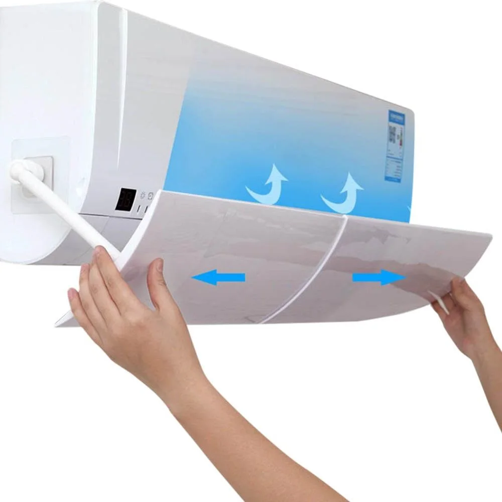 

Air conditioner windshield Air deflector confinement anti-direct blowing telescopic shield air conditioner hood windshield