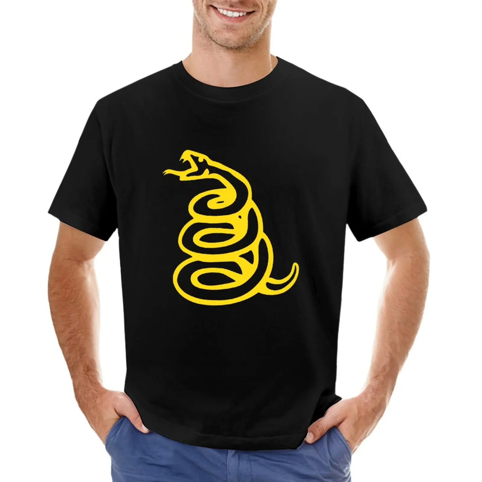 

DTOM - Don't Tread On Me Snake T-Shirt summer top quick drying Men's t shirts