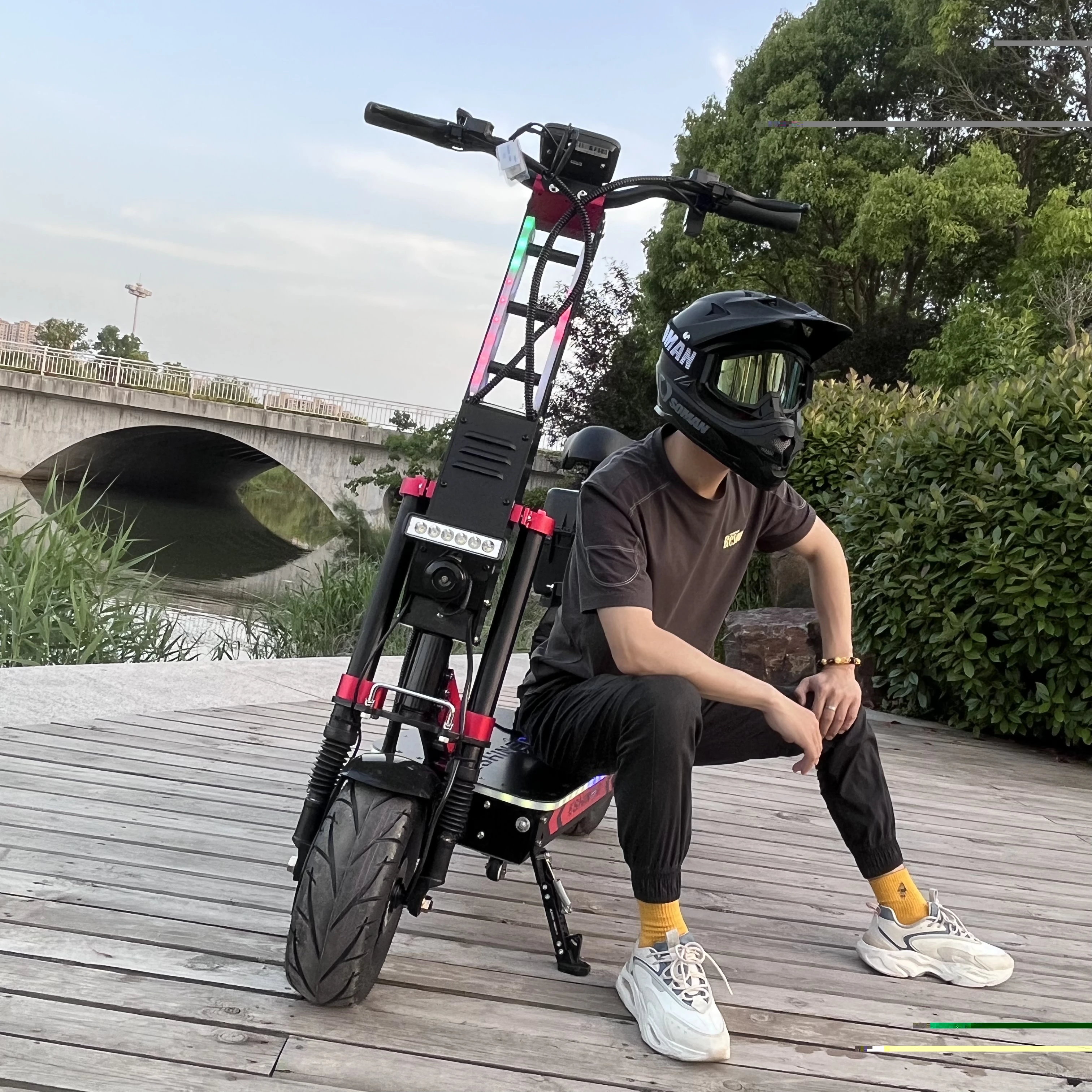 

Eshiner Rider 8 72V Electric Scooter 8000W 10000W 15000W 12000W Dual Motor 13/14Inch Two Wheels E Scooters With Lock Function