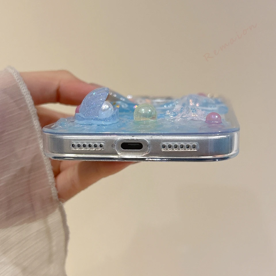 Bling Bling Starfish Shockproof Glitter 3D Cute Phone Case