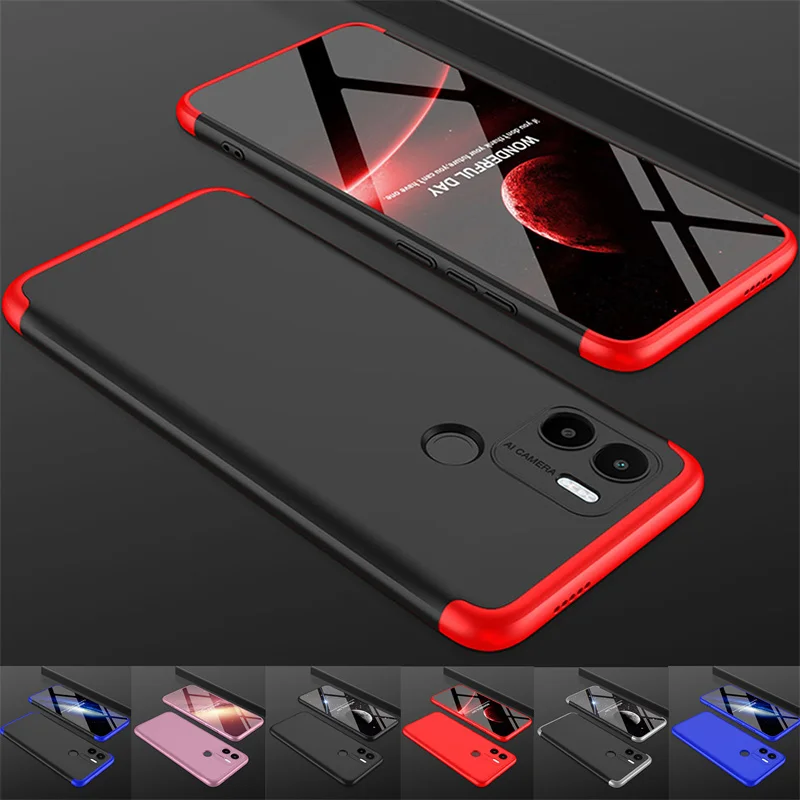 Redmi A1 Plus Case 3 In 1 Matte Armor Hybrid Anti-Impact Coque Per Xiaomi Mi Redmi A1 + Plus Redmia1 A1Plus 10A 10C Cover Posteriore