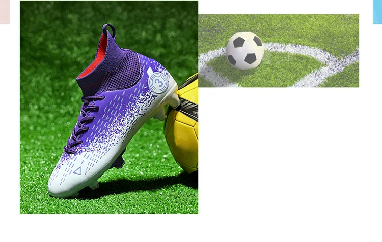 Vīriešu futbola apavi ar radzēm, sporta apavi, futzāla bērnu futbola zābaki, iekštelpu un āra treniņu apavi, neslīdoši apavi_voghion.com