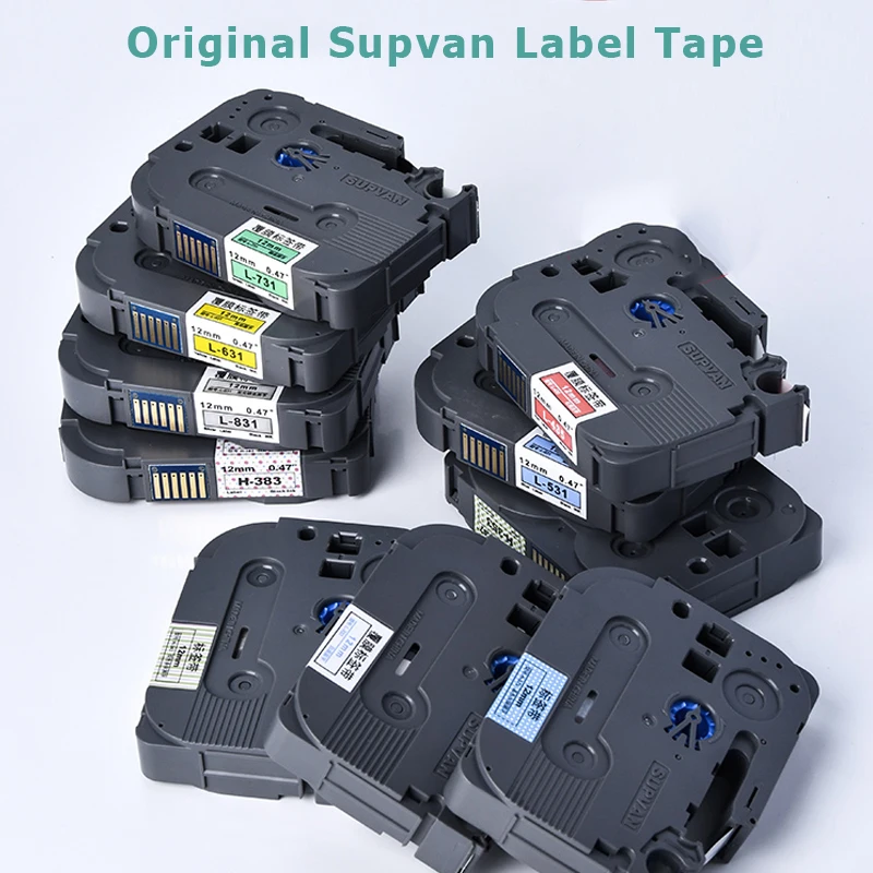 

Original Supvan Label Tapes for LP5120M LP5125M Maker Laminated/Wire Cable Ribbon with Chip Label Cartridge L-A231 L-A221 L-A335