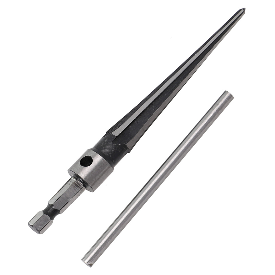 Hand Tools Tapered Reamer Hand Held Reamer Chamfers For Taper Hole On The Wood Board Hand Held Reamer T Handle 1pc