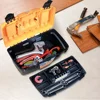 AIRAJ 12/15 Inch Hardware Toolbox, Plastic Thick Combination Suitcase Electrician Carpenter Electric Drill Storage Box 5