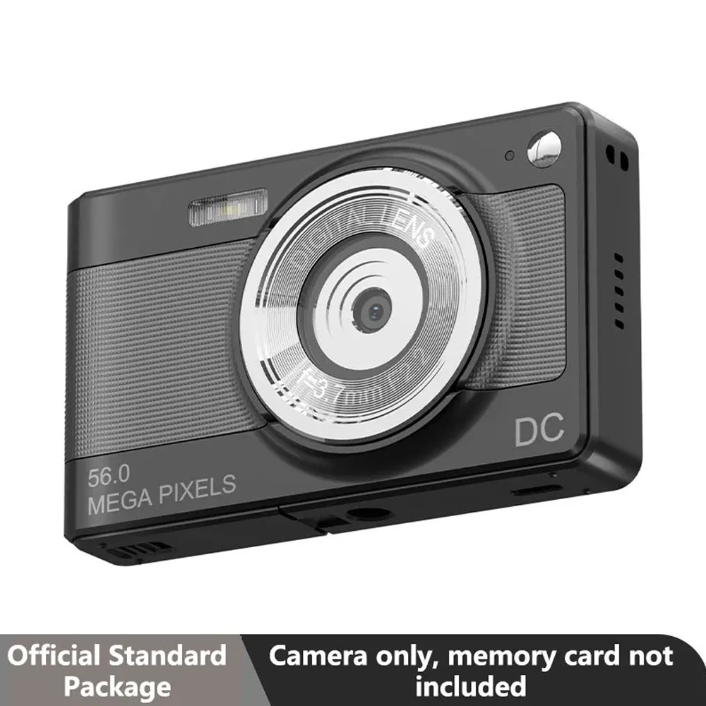 C15 56MP HD 1080P 어린이 및 학생용 디지털 카메라, 16배 디지털 줌, 손떨림 방지, 자동 초점 CCD 카메라 휴대용 여행 사진 촬영기