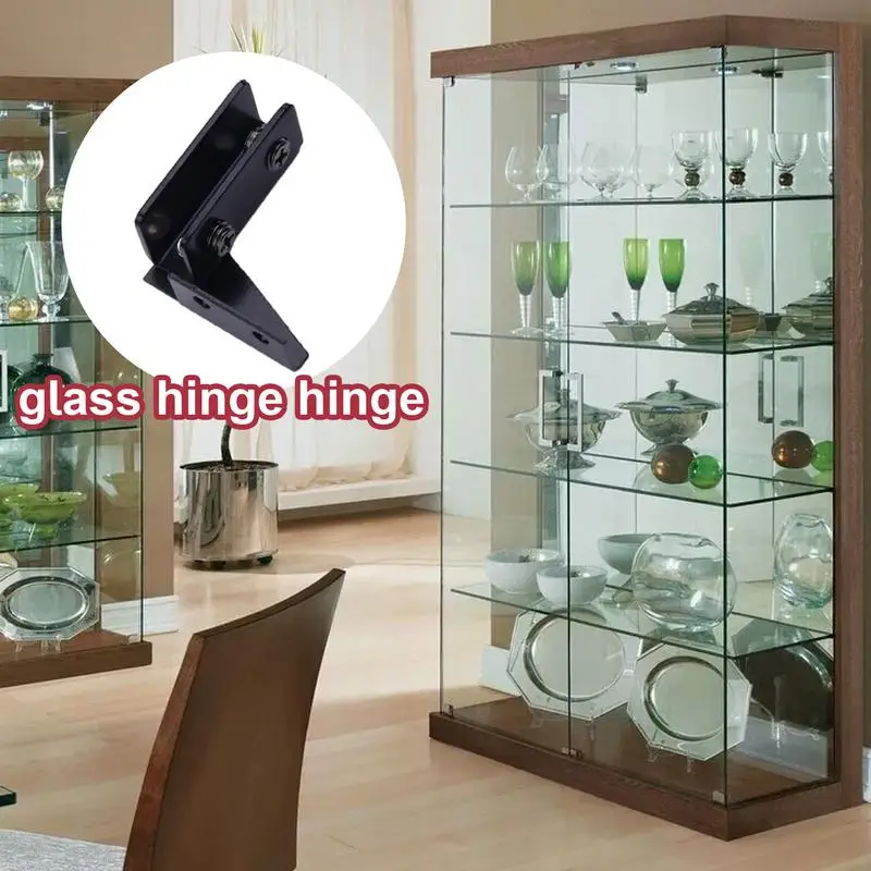 Glass Door Hinge Without Drilling Shower Door Hinges Cabinet Side Mounted Frameless Glass Hinge For Bathroom Kitchen 2pcs stainless steel hinges,door hinges
