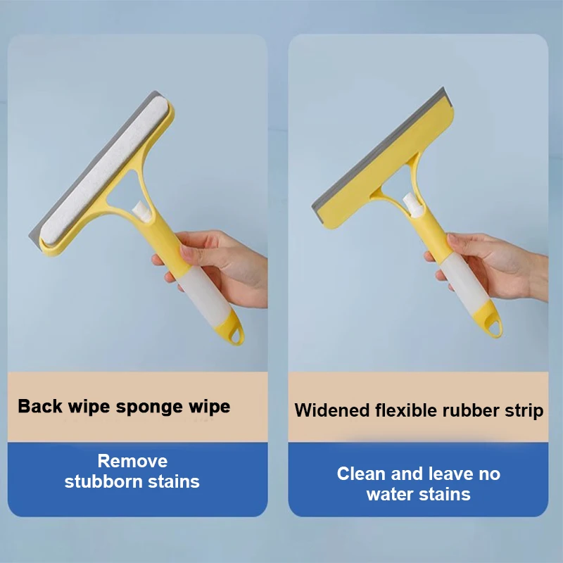 SEAMETAL 3 IN 1 Car Scraper Window Cleaning Wiper Muitifunctional Glass Brush Silicone Squeegee for Car Household Cleaning Tools 6