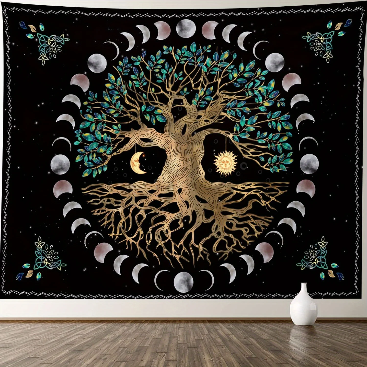 Tapestry Decor Mysterious Tree of Life Mushroom Forest Tapestry Wall Hanging Home Decor