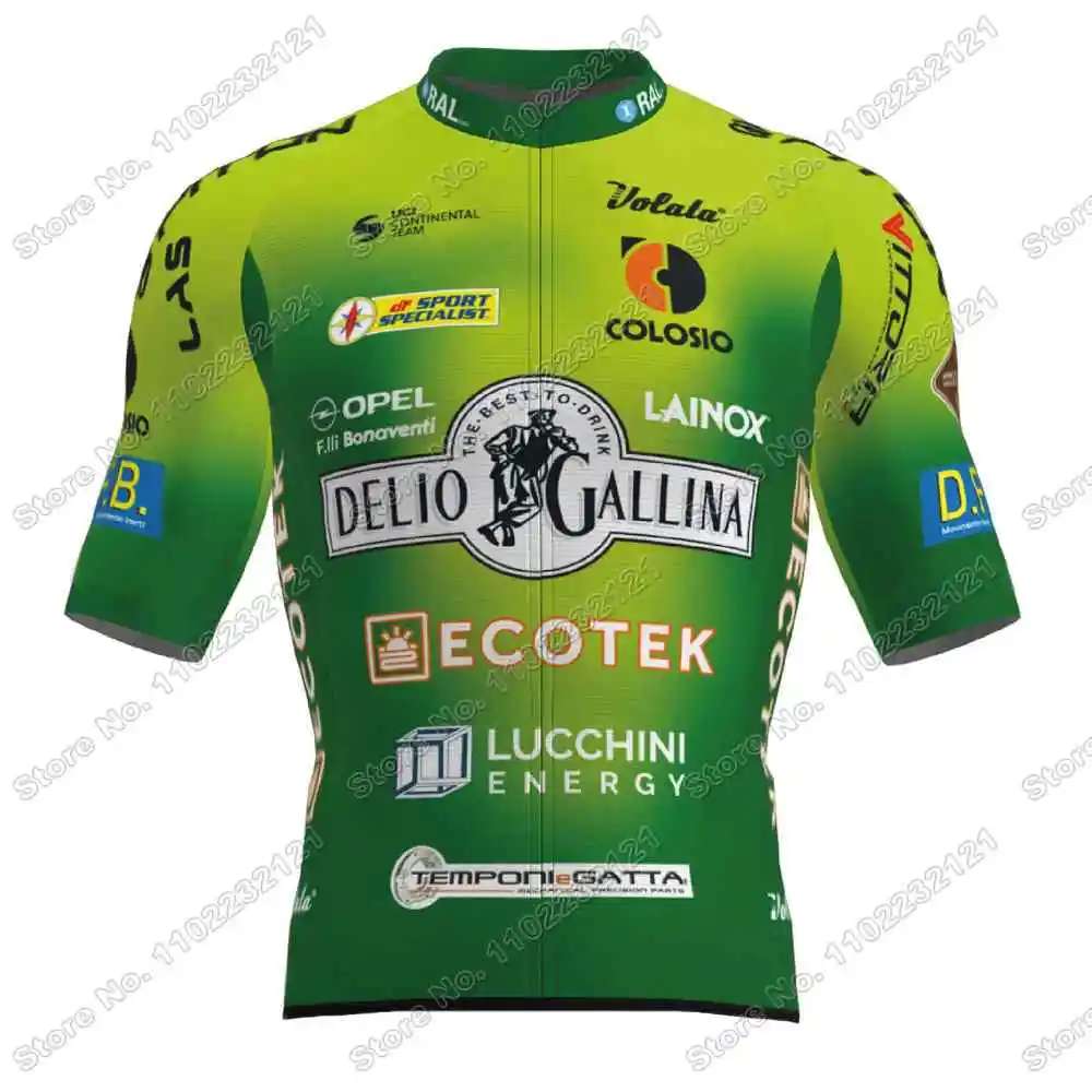 Cycling Jersey Gallina Ecotek Lucchini Colosio Set Men Cycling Clothing Summer Road Bike Shirt Suit Bicycle Bib Shorts MTB