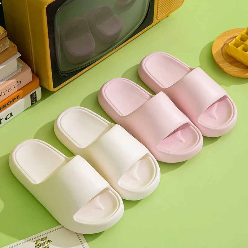 Women Slippers Women Flip Flops Flip Flops Women Sandals Summer Concise Solid Color Ladies' Home Shoes For Women Couple Cosy Slides Lithe Soft Sandals Men Slippers Indoor Flip Flops