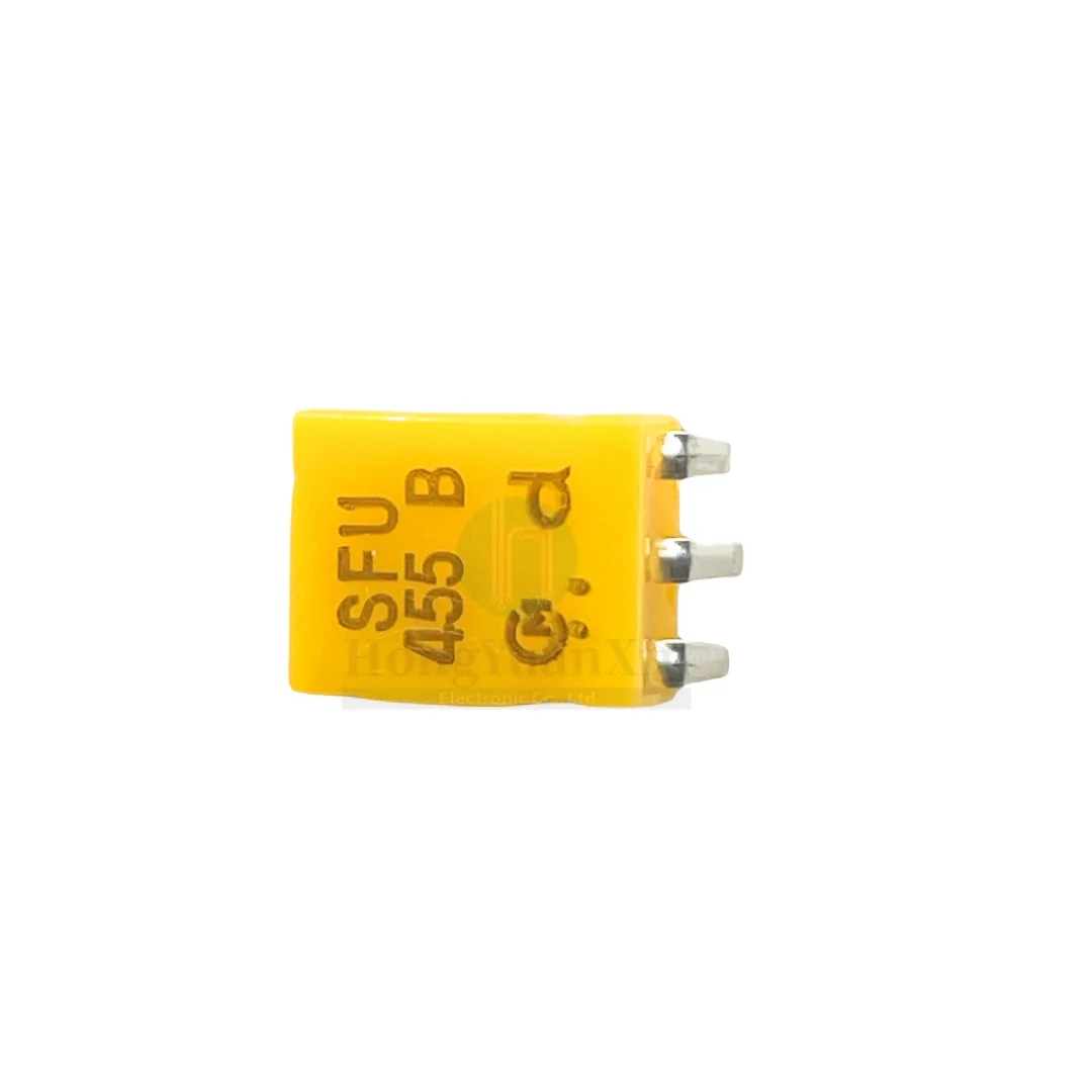 100PCS/세라믹 수정 발진기 SFU455B2 455B2 455KHZ 곡선 발 3 피트 필터 원격 제어 기계