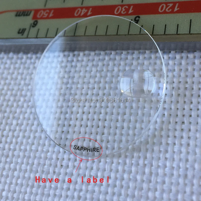 Saffierkristallen Vergrootglas voor Datumvenster Horloge Kristalglas Lens, 5.5*4.5mm, Luxe