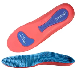 Enhanced Comfort Orthopedic Insoles - Breathable Shock Absorption for Sports & Daily Wear (Blue Orange)