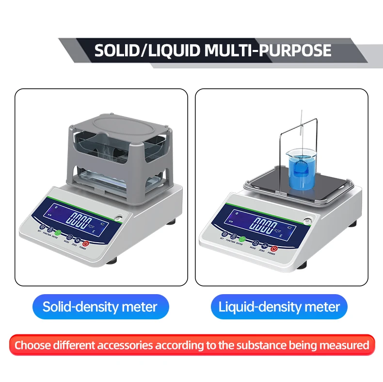 Digital Plastic Densimeter Analytical Balance Solid Liquid Densimeter Gold Preci