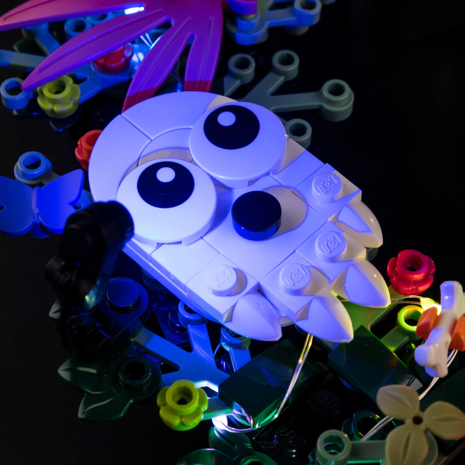 LED-Beleuchtungsset für Lego 40825, Halloween-Kranz-Modell, DIY-Spielzeug-Set, Bausteine nicht im Lieferumfang enthalten – Detail 2