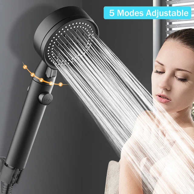 High Pressure Hand Held Shower Head  High Pressure Handheld Shower Head -  5 Modes - Aliexpress