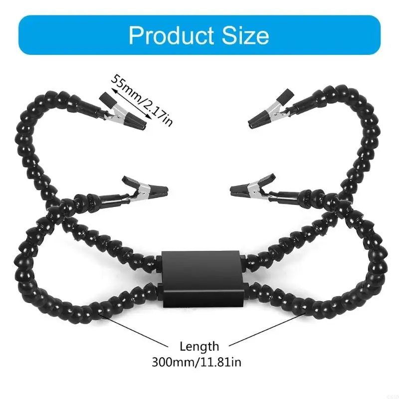 Q84D Helping Hands Soldering Helper Tool Flexible Arm for Electronics Repair Jewelry