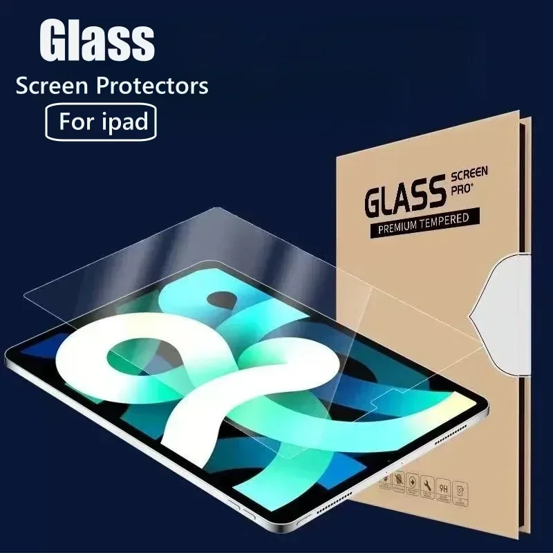 Tempered Glass Screen Protector For Ipad Pro 11 12.9 13 inch 2024 10th Generation Air 5 4 3 2 1 7th 8th 9th 10.2 Mini 6 9.7 Film Tempered Glass Screen Protector For Ipad Pro 11 12.9 13 inch 2024 10th Generation Air 5 4 3 2 1 7th 8th 9th 10.2 Mini 6 9.7 Film