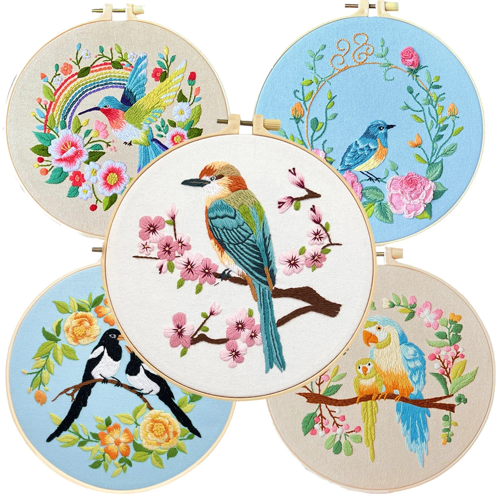 Kit Ricamo Per Principianti - Set Per Punto Croce Con Motivi Farfalle - Foto 5