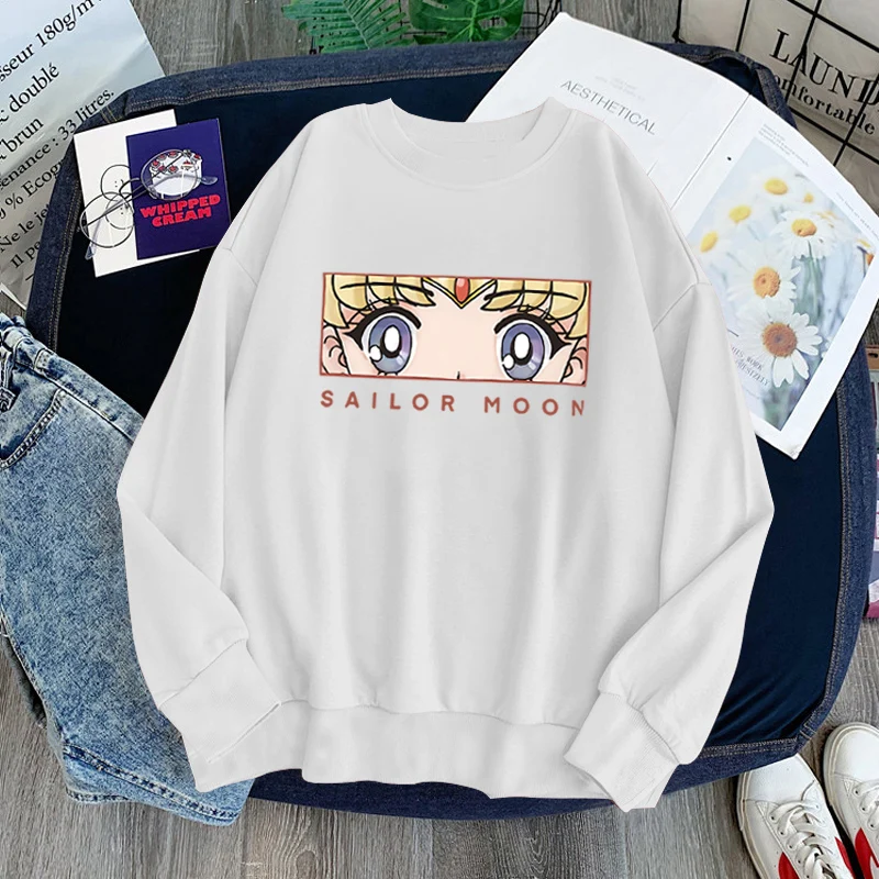 Kawaii Clothes Cartoon Hoodie Long Sleeves Anime Sailor Moon - Main Image