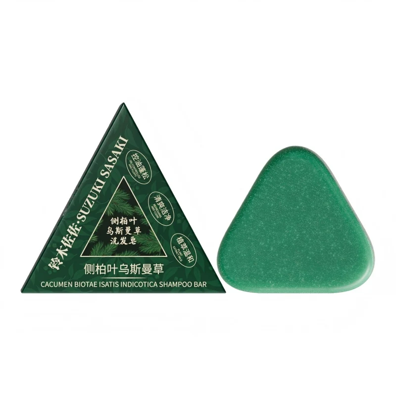 שמפו צמחי טבעי סבון עשב אוסמן סבון ידני להזנת שיער, שליטה בשומן, מרענן, רך ומרגיע טיפוח שיער