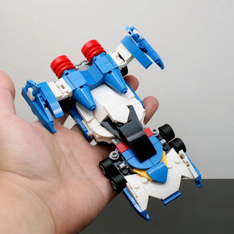 창의적인 도시 차량 블록 MOC 포뮬러 슈퍼 레이싱 아수라다 GSX 모델 DIY 어린이 퍼즐 조립 장난감 생일 선물